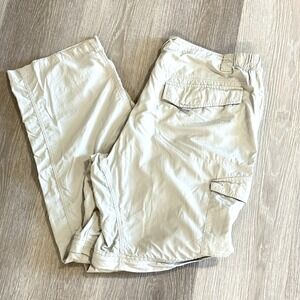 Columbia PFG Khaki 2 in 1 Lightweight Convertible Hiking Pants‎ Men's 36x30
